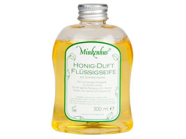 Minkenhus honingzeep navulverpakking - 250 ml