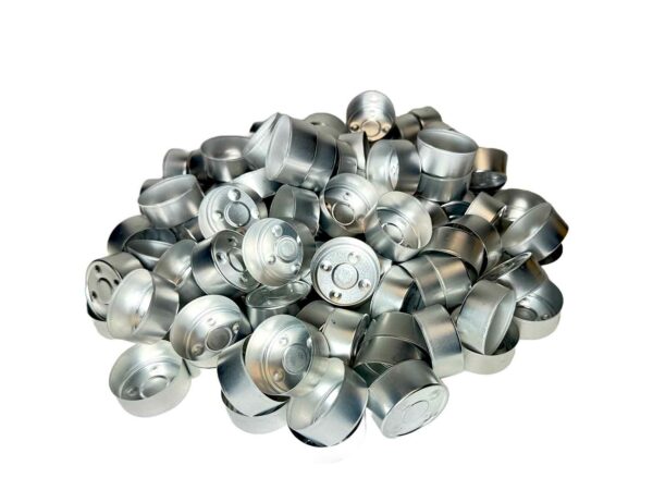 Theelicht cups – aluminium – per 100