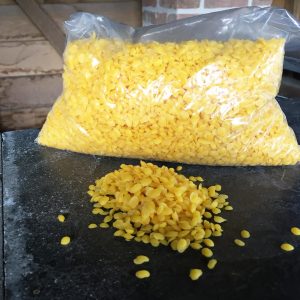 Zuivere bijenwas pellets voor o.a. theelicht 1 kg