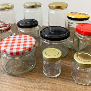 Glazen Potten - Deksels - Etiketten