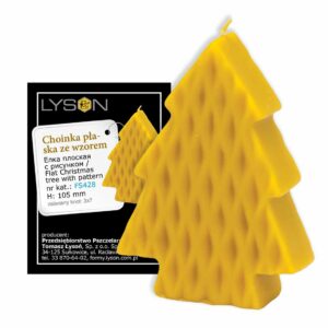 Lyson kaarsen gietvorm – Platte kerstboom met patroon [FS428]