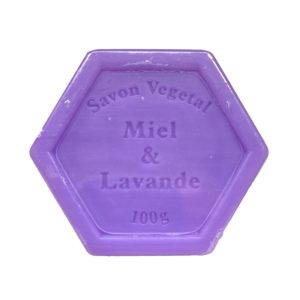 Plantaardige zeep met honing en lavendel – 100 gram