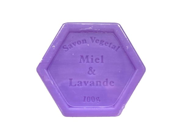 Plantaardige zeep met honing en lavendel – 100 gram