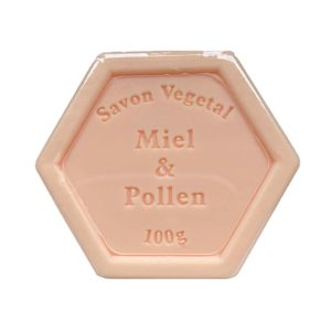 Plantaardige zeep met honing en stuifmeel – 100 gram