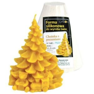 Lyson kaarsen gietvorm - Kerstboom met Cadeautjes - hoogte 11.5 cm [FS20]