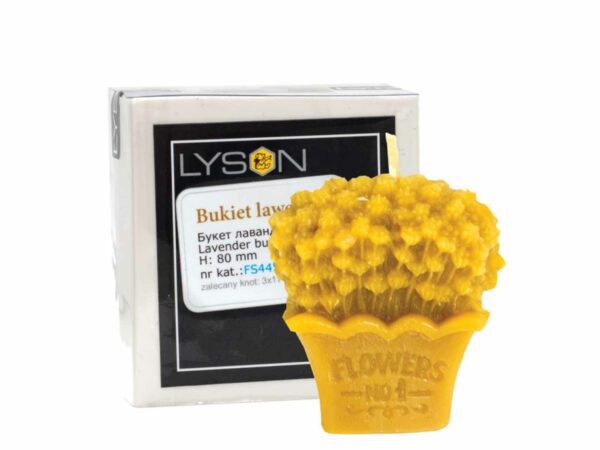 Lyson kaarsen gietvorm - boeket lavendel - hoogte 8 cm [FS445]