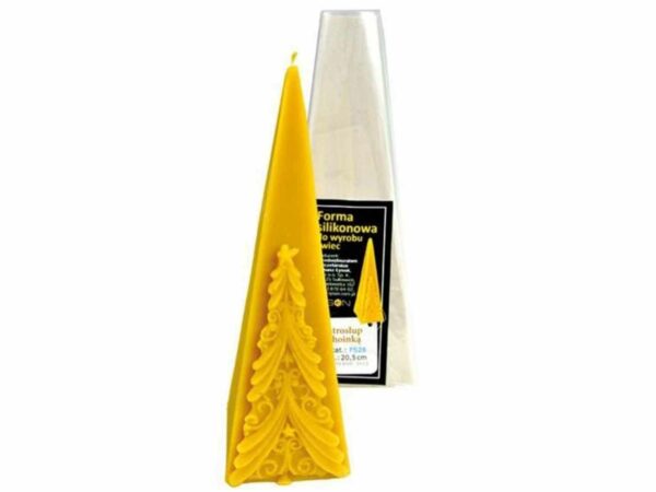Lyson kaarsen gietvorm - Piramide met kerstboom - hoogte 20.5 cm [FS28]