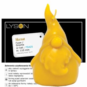 Lyson kaarsen gietvorm - Zweedse kerstkabouter - hoogte 11 cm [FS425]