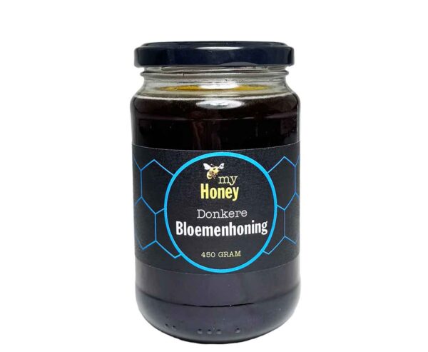 Donkere Bloemenhoning – pot 450 gram