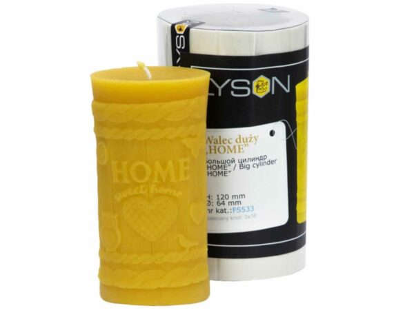 Lyson kaarsen gietvorm – Rond Groot met HOME – 12 cm hoog [FS533]