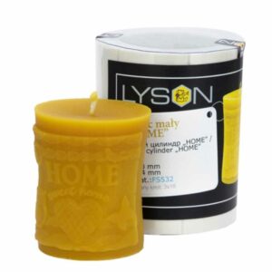 Lyson kaarsen gietvorm – Rond klein met HOME – 8 cm hoog [FS532]