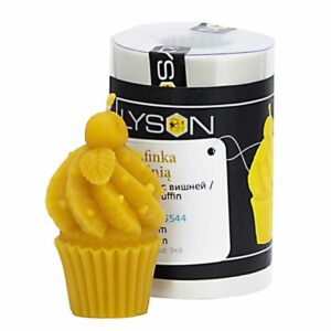Lyson kaarsen gietvorm - Muffin met kers - hoogte 7 cm [FS544]