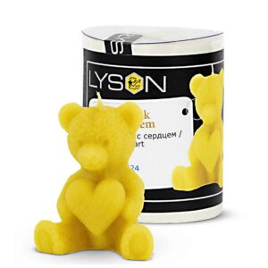Lyson kaarsen gietvorm - Beer met hart - hoogte 6.4 cm [FS524]