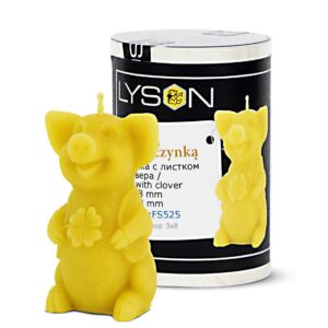 Lyson kaarsen gietvorm – Varken met klavertje vier – hoogte 6.8 cm [FS525]